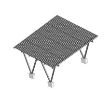 Náhled obrázku produktu: Fotovoltaický přístřešek Carport pro dvě vozidla                                                                                                                                                                                                               
